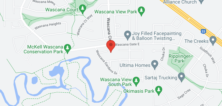 map of 8723 Wascana Gardens PL